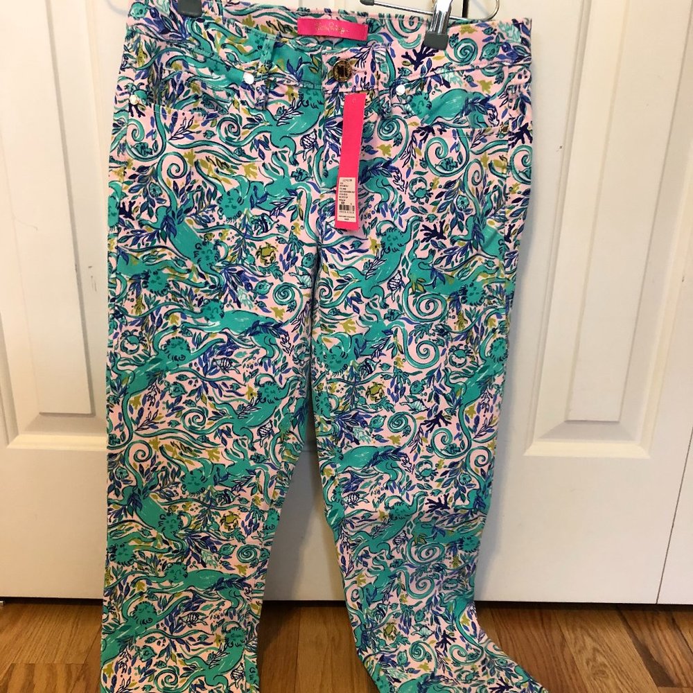 Lilly Pulitzer South Ocean Skinny Crop pants NWT